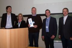 82 - Heiko Lorenzen (DeutschlandCard, Germany), Dr. Anke Müller-Peters (marktforschung.de, Germany) and GOR Best Practice Award 2019 Winners: Prof. Dr. Holger Lütters (HTW Berlin, Germany),  Marc Egger (Insius, Germany) and André Lang (Insius, Germany)