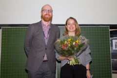 92 - Prof. Dr. Florian Keusch  (DGOF Board, GOR 19 Programme Chair & University of Mannheim, Germany) and DGOF Best Paper Award 2019 Winner Diana Steger (Universität Ulm, Germany)